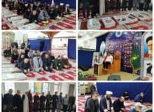 ادای احترام جمعی از اعضای جامعه قرآنی کشور و استان گیلان به شهدای اقتدار آستانه‌اشرفیه