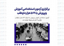 برگزاری آزمون استخدامی آموزش وپرورش با ۵۶۹ هزار داوطلب / اعلام نتایج اولیه تا پایان مرداد