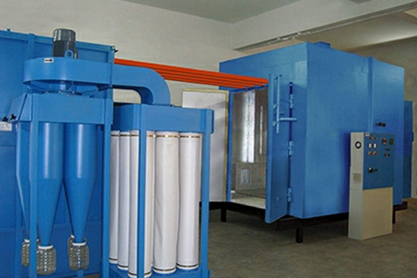 ۲. کابین رنگ پودری سایکلون‌دار (Cyclonic Powder Coating Booth)