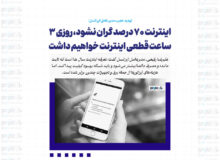 اینترنت ۷۰ درصد گران نشود، روزی ۳ ساعت قطعی اینترنت خواهیم داشت