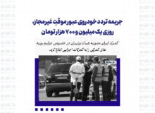 جریمه تردد خودروی عبور موقتِ غیرمجاز، روزی یک میلیون و ۷۰۰ هزار تومان