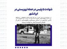 شهادت ۵ پلیس در حمله تروریستی در ایرانشهر