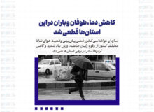 کاهش دما، طوفان و باران در این استان‌ها قطعی شد +اسامی
