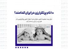 ۱۰ نام پرتکرار زن در ایران کدامند؟
