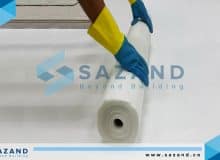 تسلیح عایق رطوبتی استخر با توری فایبرگلاس آب بندی