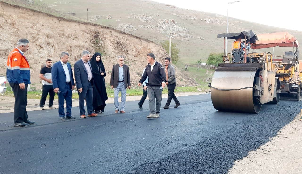 آغاز اجرای روکش آسفالت محور اسالم به گردنه الماس