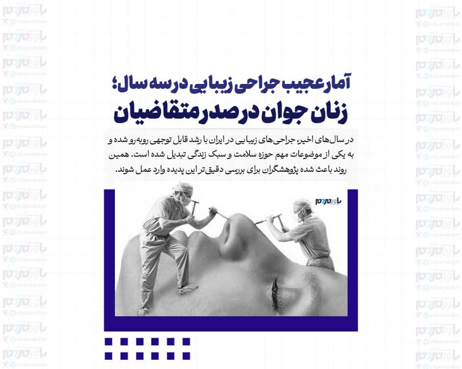آمار عجیب جراحی زیبایی در سه سال؛ زنان جوان در صدر متقاضیان