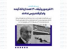 ۶١ نفر بدون وثیقه، ١٣٠ همت از بانک آینده وام گرفتند و پس ندادند/ با بدهی های بانک آینده می توانستیم ١٢٠ بیمارستان فوق تخصصی در کشور بسازیم!