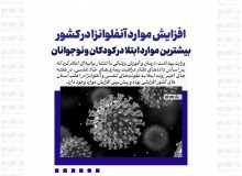 افزایش موارد آنفلوانزا در کشور /بیشترین موارد ابتلا در کودکان و نوجوانان