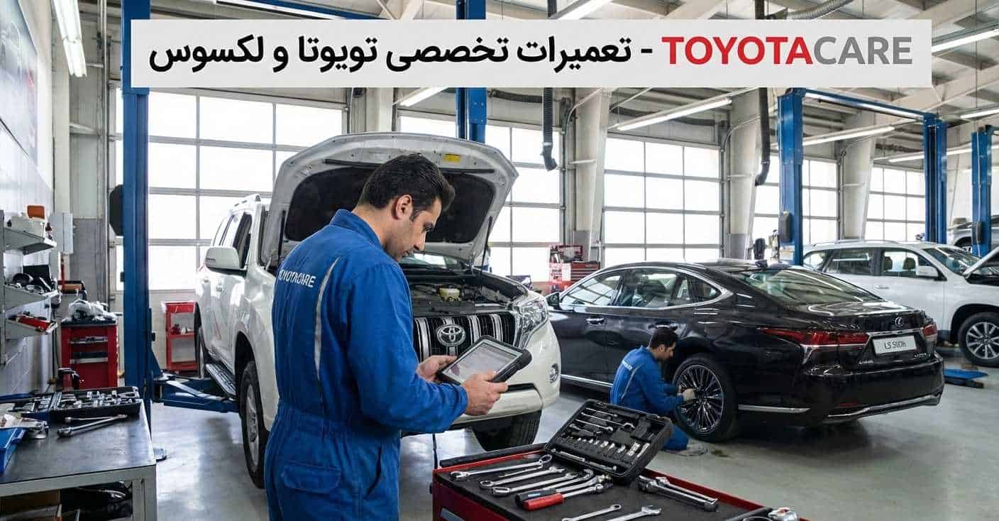 تعمیر انواع لکسوس و تویوتا در مجموعه تویوتاکر