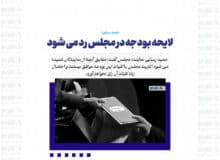 لایحه بودجه در مجلس رد می شود