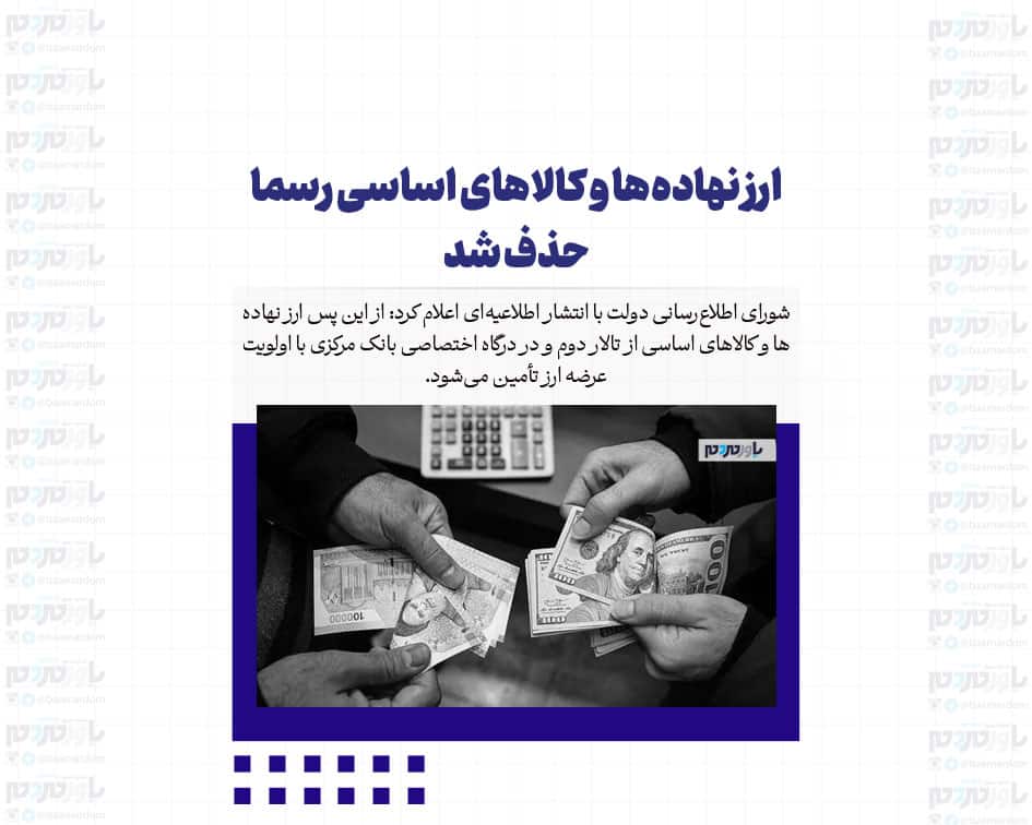ارز نهاده‌ها و کالاهای اساسی رسما حذف شد