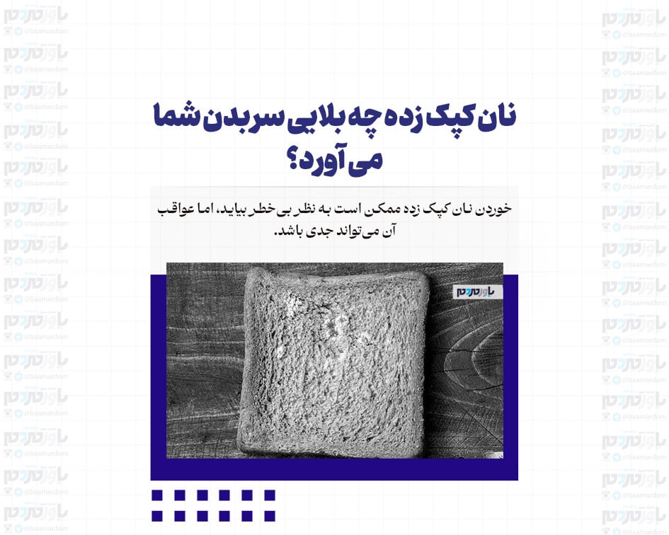 نان کپک زده چه بلایی سر بدن شما می آورد؟