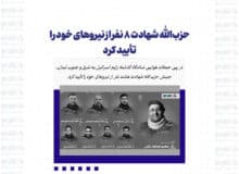 حزب‌الله شهادت ۸ نفر از نیروهای خود را تأیید کرد