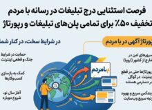 تخفیف ۵۰ درصدی تبلیغات و رپورتاژ در رسانه «با مردم» برای حمایت از کسب‌وکارها