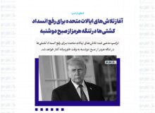 آغاز تلاش‌های ایالات متحده برای رفع انسداد کشتی‌ها در تنگه هرمز از صبح دوشنبه